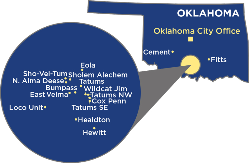 Southern Oklahoma Map